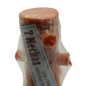 Orange Candle 7 Wicks